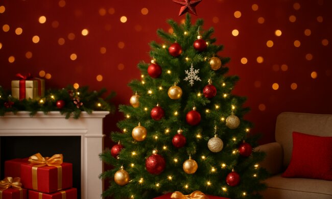 Елка, Новый год, фото: hyser.com.ua