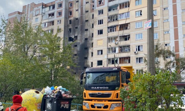 Обстрел россиянами Киева, фото: hyser.com.ua