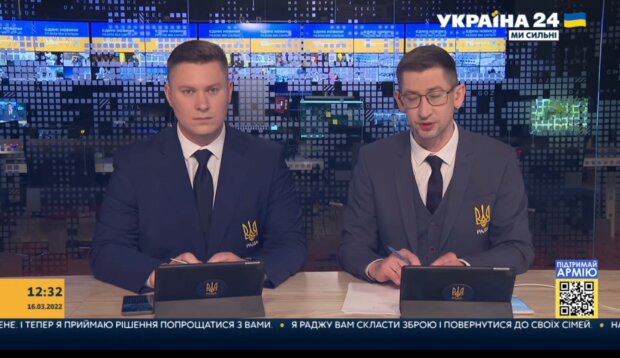 Эфир "Украина 24" взломали и разместили фейковое заявление Зеленского о капитуляции