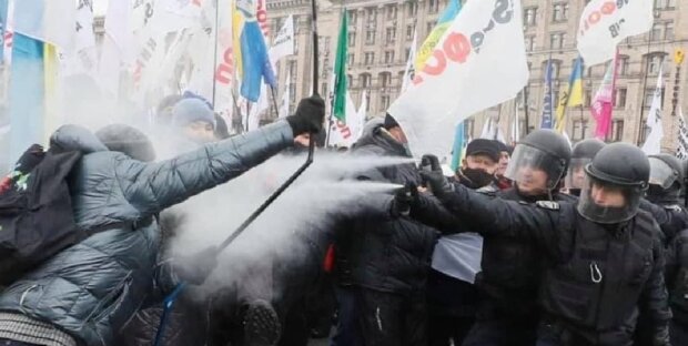 Протесты в Киеве, фото:скриншот You Tube