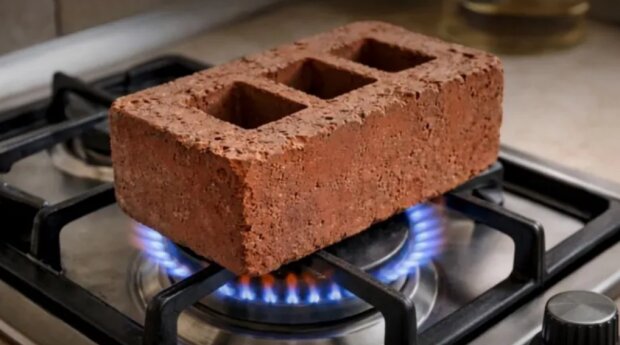 Цегла для опалення, кадр з відео