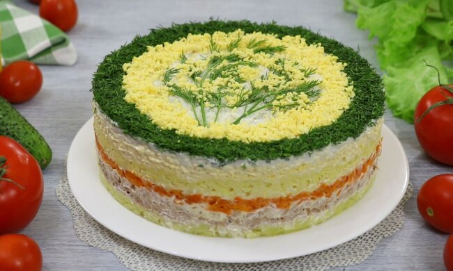 Салат "Мимоза", фото: скриншот You Tube