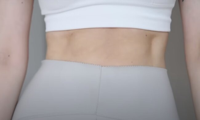 Плоский живот: скрин с видео