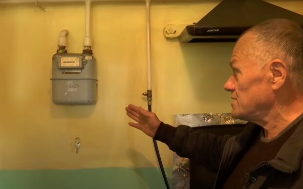 Лічильник газу. Фото: скріншот YouTube-відео