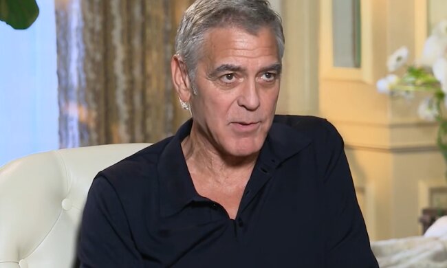 Джордж Клуні, кадр з інтерв'ю