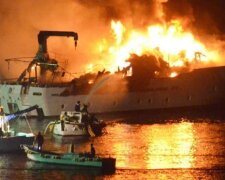 Пожар на танкере Marlin Luanda, фото: youtube.com