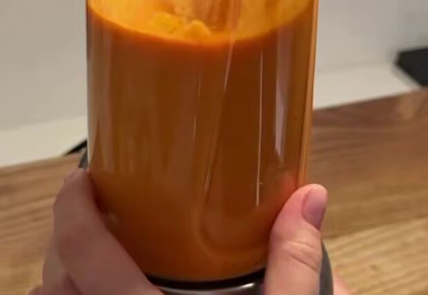 с печеными овощами и гребешками, кадр из видео