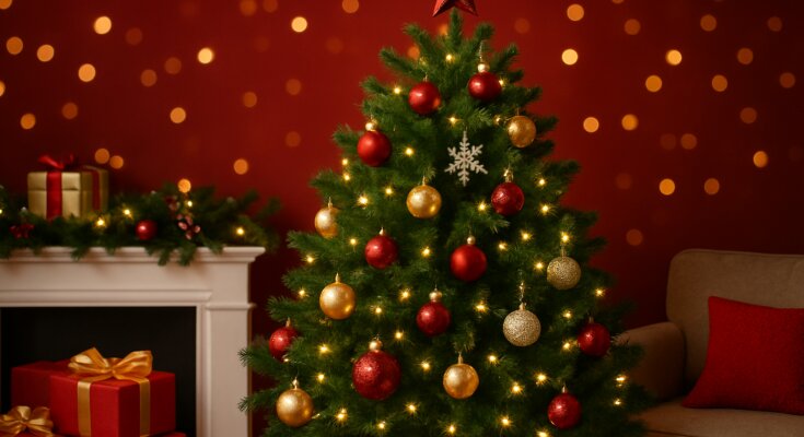 Елка, Новый год, фото: hyser.com.ua