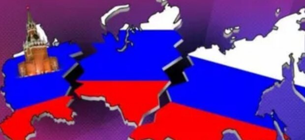 Росія розпалася на частини: скрін із соцмережі