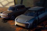 Skoda 1000 MBX в классическом дизайне и современный MBX Vision 1000. Иллюстрация: Skoda