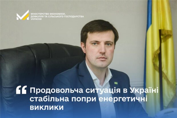 Тарас Висоцький: Продовольча ситуація в Україні стабільна попри енергетичні виклики