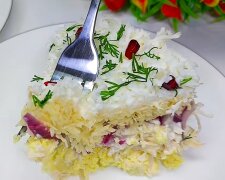 Праздничный салат, кадр из видео