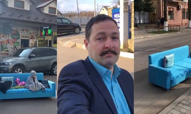 Король доріг: мережу здивував українець, який їздить містом на дивані