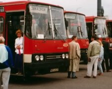 Советские автобусы: скрин с видео