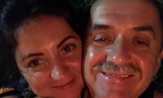 Оля Цибульська з батьком, фото із соцмереж