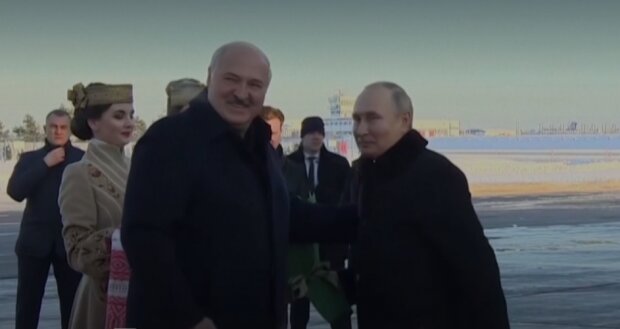 Путин и Лукашенко: скрин с видео