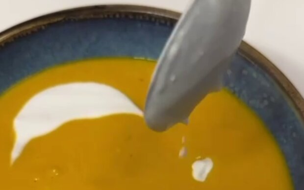 Тыквенный суп, кадр из видео