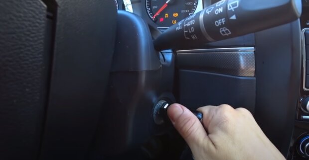 Прогрівання авто: скрін з відео