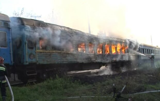 Пожежа в поїзді, фото ілюстративне: youtube.com