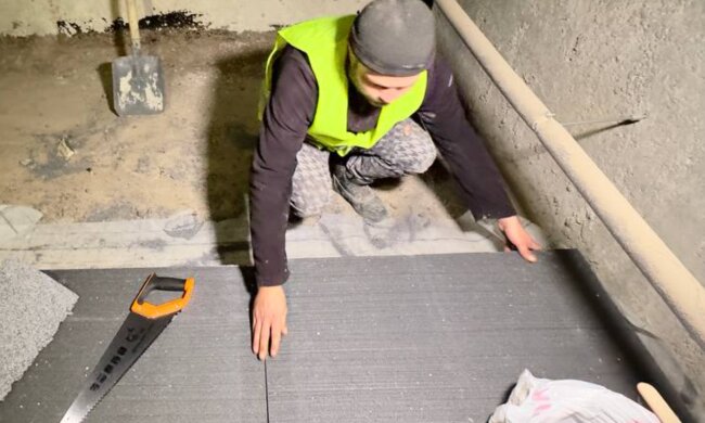 Утеплення підвалу, кадр з відео