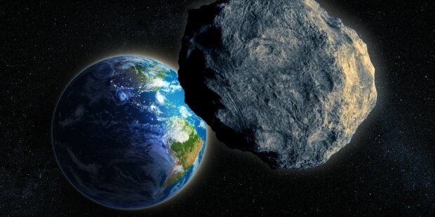 К Земле летит гигантский астероид, фото: скриншот