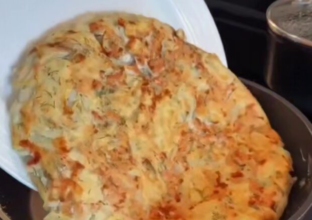 Картопляно-курячий пиріг, кадр з відео