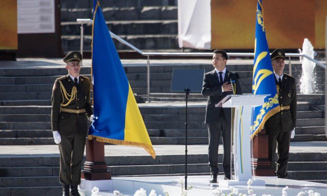 Владимир Зеленский на параде в День независимости Украины