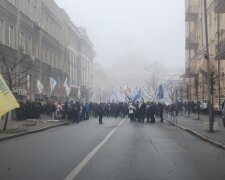 Митинг ФОПов под Верховной Радой. Скриншот с видео на Youtube