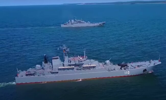 Военные корабли. Фото: скриншот YouTube-видео