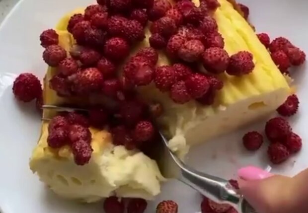 Творожная запеканка, кадр из видео