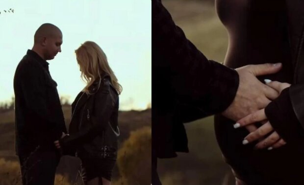 Інна Бєлєнь з нареченим, кадр з відео