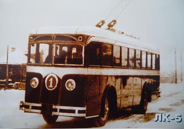 Старый троллейбус ЛК-5: архивное фото