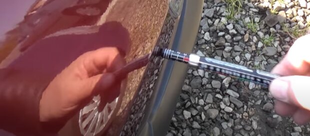 Проверка авто магнитом: скрин с видео