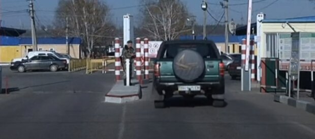 Украинская граница: скрин с видео