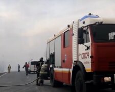 Російські пожежники. Фото: скріншот YouTubе