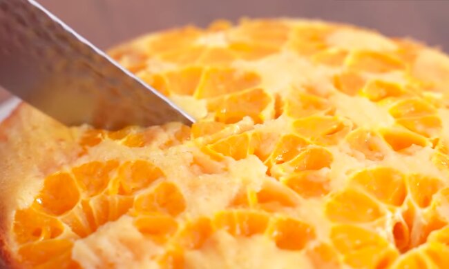 Мандариновий торт без випічки