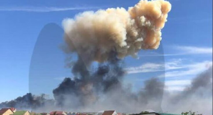 Взрыв в России на аэродроме фото: youtube.com