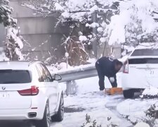 Снігопад у Японії, кадр з відео