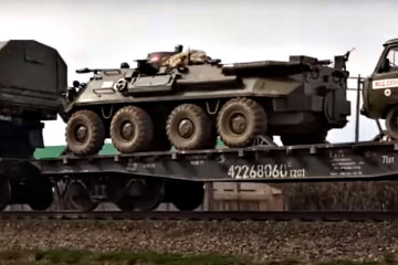 Переброска российских войск. Фото: скриншот YouTube-видео.