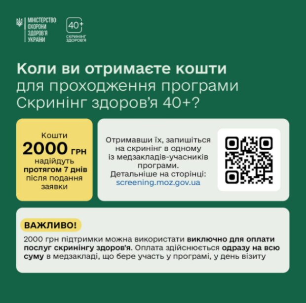 "Скринінг здоров'я 40+": Крок 3