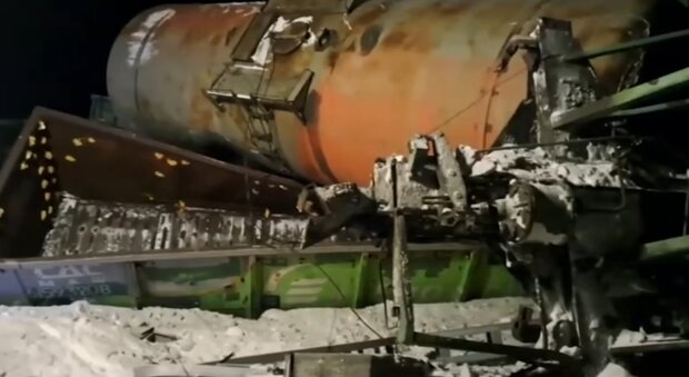 В России столкнулись два поезда