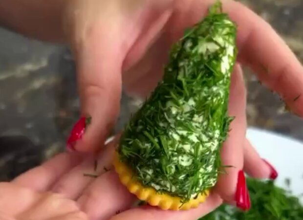 Закуска "Ялинка", кадр з відео