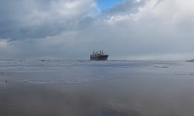 Сухогруз Blue Shark: скрин с видео