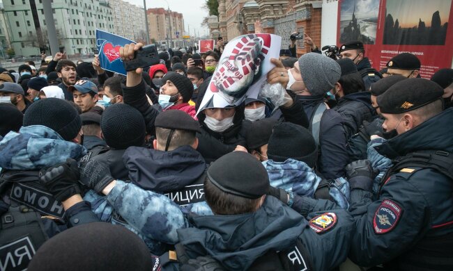 Митинги в России, фото: скриншот