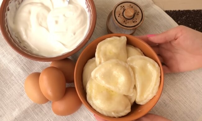 Вареники с сыром сулугуни и творогом. Фото: YouTube