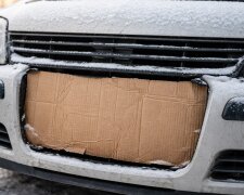 Картонка на радіаторі авто, зображення: .hyser.com.ua