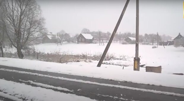 Мокрий сніг. Фото: скріншот YouTube-відео