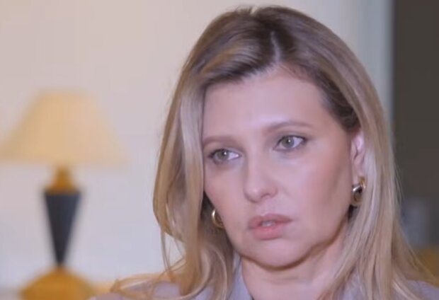 Олена Зеленська, кадр з інтерв'ю