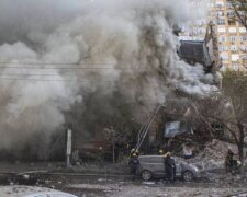 Удары дронами-камикадзе по центру Киева: появились видео последствий