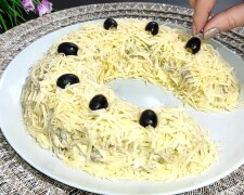 Салат "Підкова удачі", кадр з відео